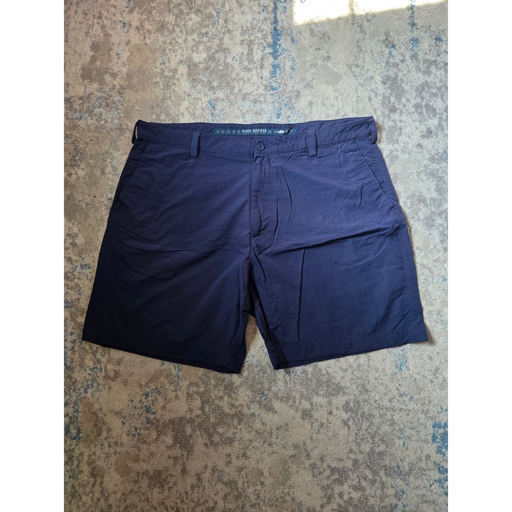 Fish Hippie Men's Size 40 Performance Drift Shorts Navy Summer Beach Vacation‎